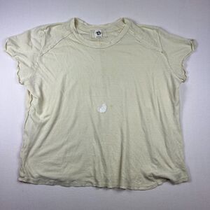 We The People Shirt Womens Medium Yellow Casual Loose